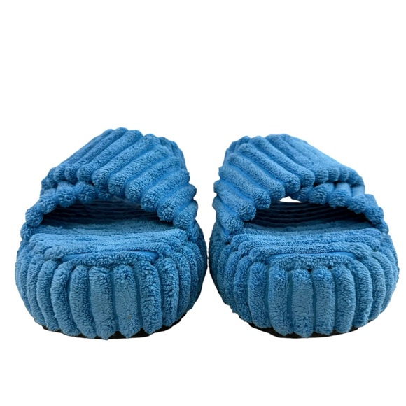 NWOB Free People Two Days in Ibiza Platform Sandals in Cerulean Blue Size 10 - Picture 6 of 16